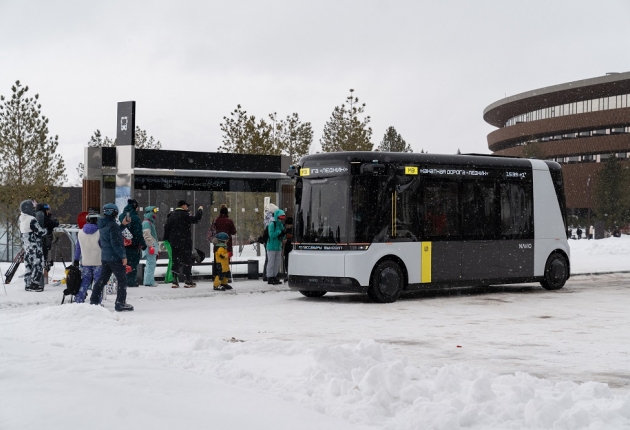 Автономный шаттл появился в Горном Алтае